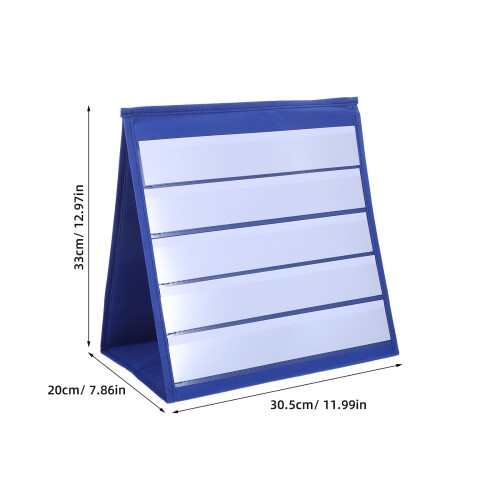 Freestanding Pocket Chart Stand with Quick Assembly Frame, Desktop Display Organizer for Classroom and Office 1