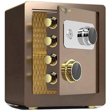60cm Fireproof Waterproof Safe Box with Key Lock, HeavyDuty Steel Wall Mounted Home and Office Security