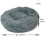 Actiaspet Small Fluffy Donut Cushion Dog Bed Grey 4