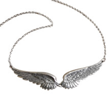 Collier pendentif à plumes tendance, accessoire polyvalent fait