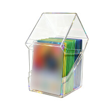 Boîte porte-carte transparente, capacité de 100 cartes,-Clair