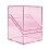 Practical Transparent Gaming Card Storage Box-Transparent pink 1