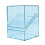 Large Capacity Acrylic Card Deck Container Box-transparent blue 1