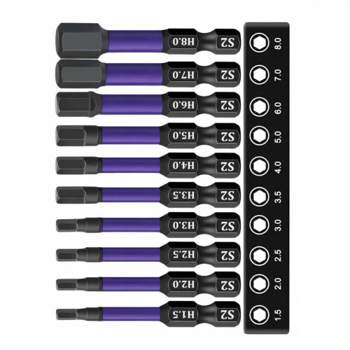10Pcs Screwdriver Bit Holder Set Quick Releasing Shank-1