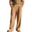 Men's Linen Button Straight Leg Pants, Drawstring-Yellow M 1