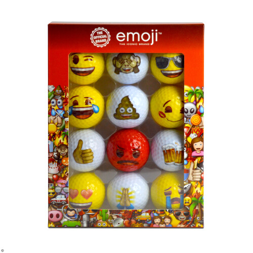 Emoji Emoji Novelty Golf Balls - 12 Pack