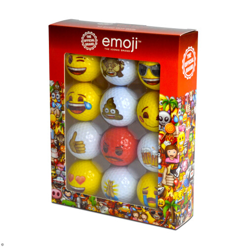 Emoji Emoji Novelty Golf Balls - 12 Pack 1