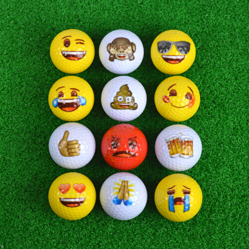 Emoji Emoji Novelty Golf Balls - 12 Pack 2