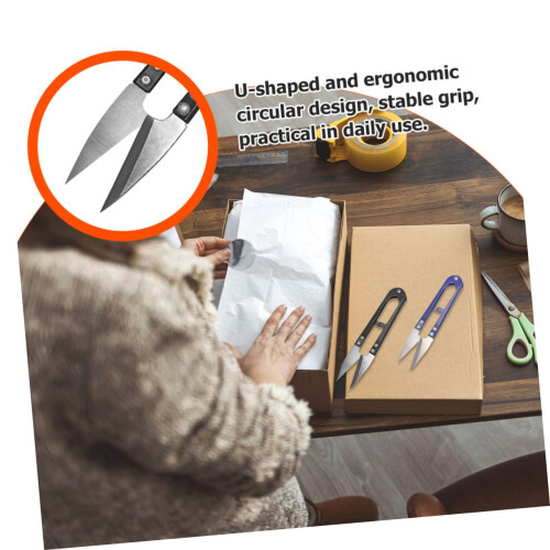 10pcs U Shape Embroidery Scissors Thread Snips for Sewing, Crafting and Needlework 2