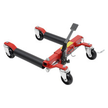 Hydraulic Car Wheel Dolly 1500lbs Vehicle Positioning Jack with Adjustable Roller Width and Safety Lock Pin
