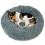 Actiaspet Small Fluffy Donut Cushion Dog Bed Grey 2