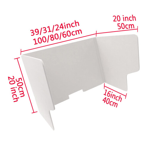 Desk Privacy Panel 24in Foldable Acoustic Divider with Noise Reduction Tackable Surface Brown 2pcs 1