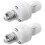 2X Motion Sensor Light Socket E26 E27 Adapter with 360 PIR Detection Auto On Off Control for Garage Basement 1
