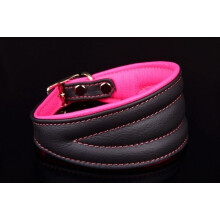 SUPER SOFT GENUINE LEATHER GREYHOUND SALUKI AFGHAN HOUND LURCHER DOG COLLAR Small