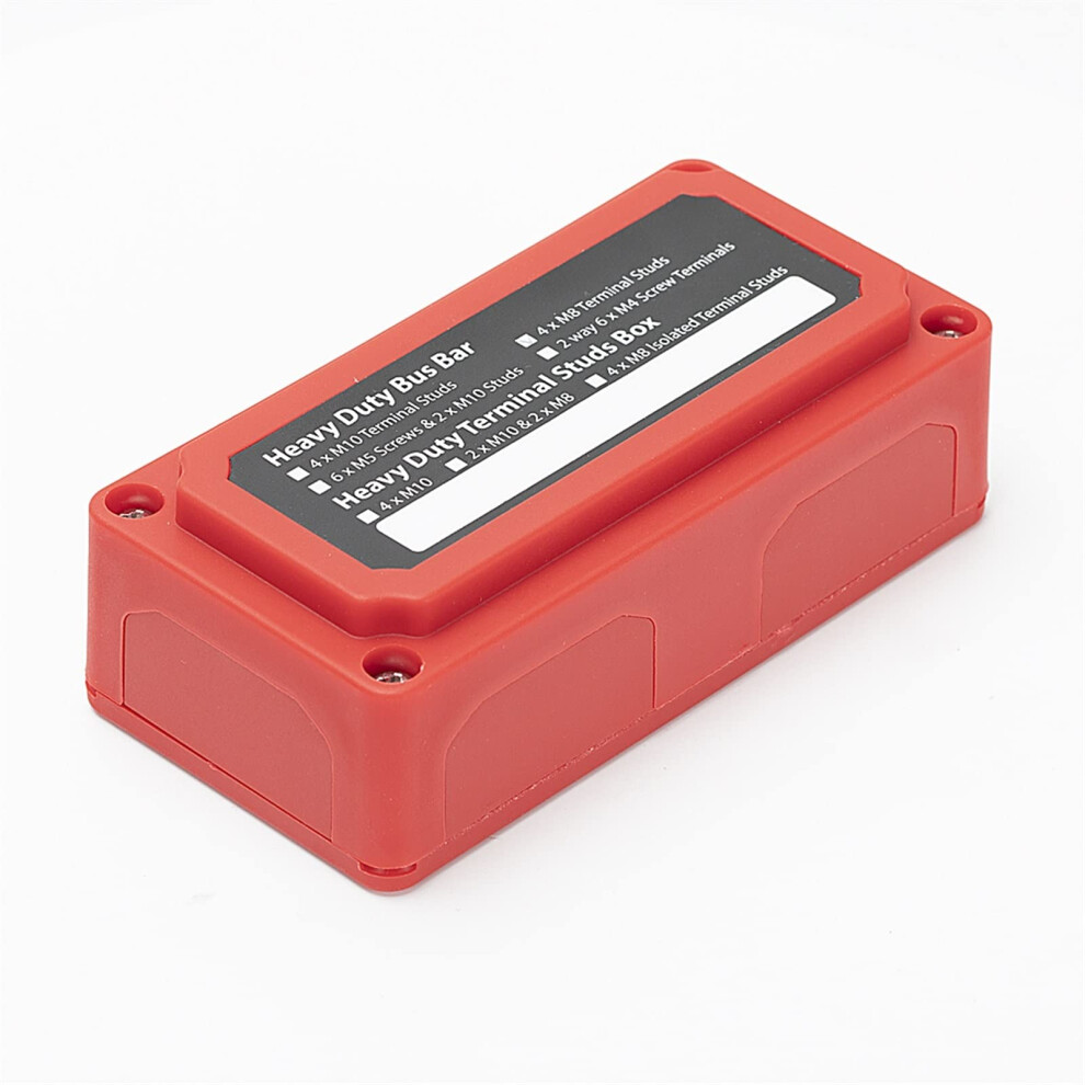 300A Bus Bar Power Distribution Block With 4 M8 Terminals, Efficiency Heavy Duty Relay For Car Rv Boat 9330225484950