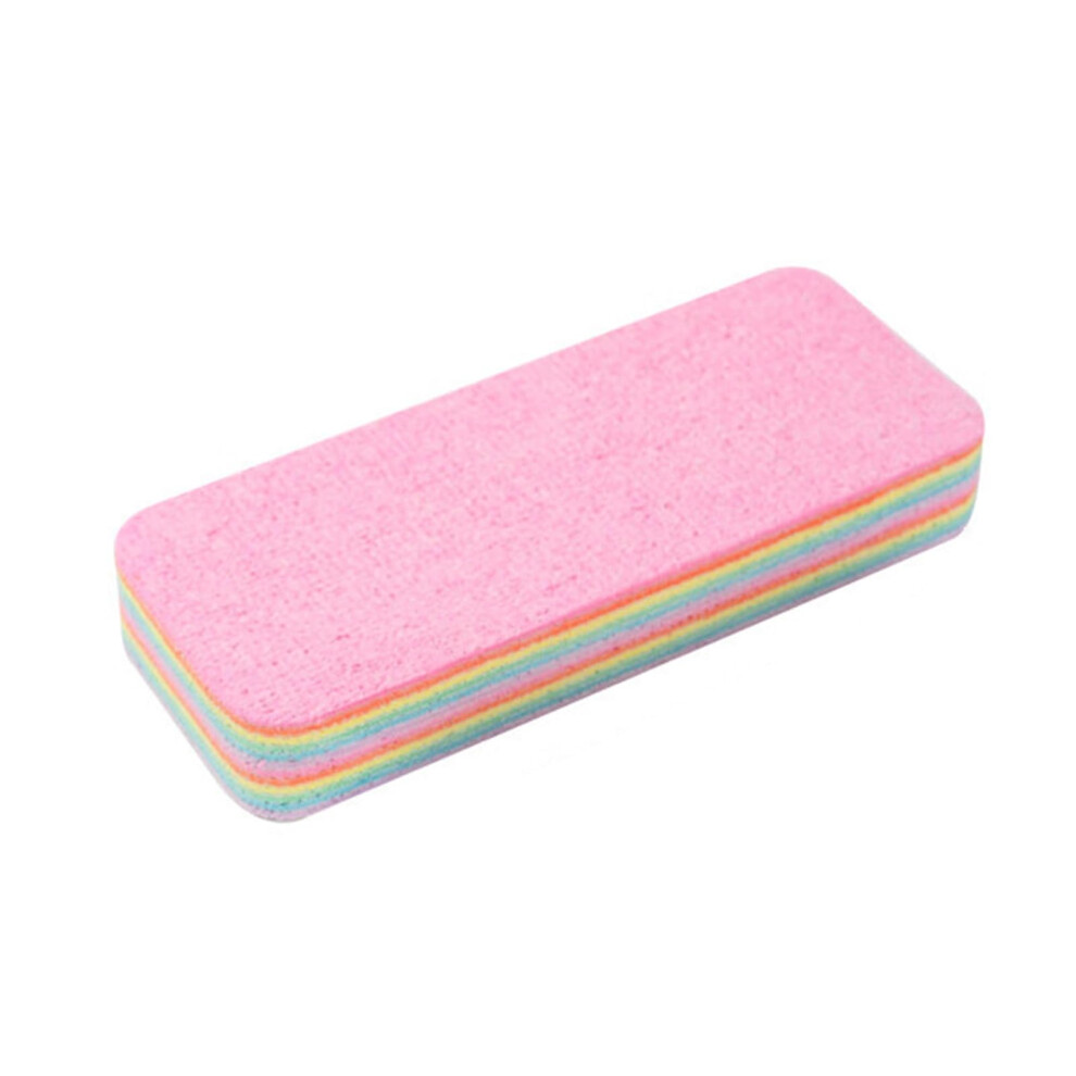 Large Microfiber Cleaning Sponge, 12Layer Super Absorbent Reusable ScratchResistant Block for Kitchen and Bathroom, Rainbow Color