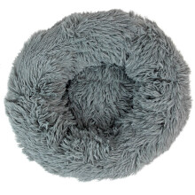 Actiaspet XS Dog Bed Fluffy Donut Cushion Grey