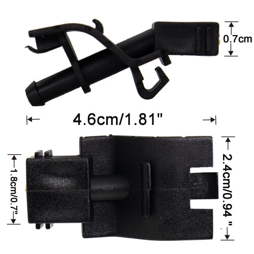 2Pcs Front Windshield Washer Nozzle for Toyota RAV4 20052012, Even Spray Coverage, Quick Easy Installation 2