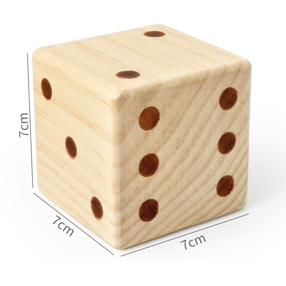 Giant Wooden Dice For Outdoor Games/Picnics/Barbecue Parties/ Wooden Dice Board Holiday Ornaments 6485316847572