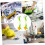 2Pcs Tile Grout Cleaning Brush Set with Ergonomic Handle Grip for Kitchen and Window Tracks 2