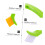 2Pcs Tile Grout Cleaning Brush Set with Ergonomic Handle Grip for Kitchen and Window Tracks 3