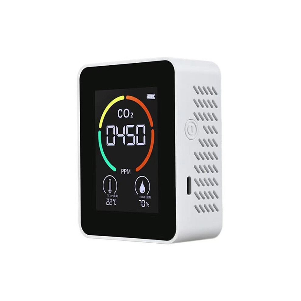Xy-T01 Temperature Humidity Display Co2 Meter Carbon Dioxide Air Quality Detector(Semiconductor White) 6083684909153