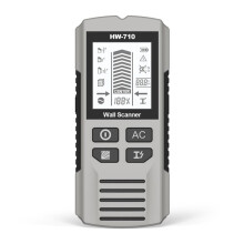 HW-710 5-in-1 Wanddetektor - Metallständerdetektor (Silber)