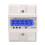 SINOTIMER Three-Phase Backlight Display Rail Type Electricity Meter 5-100A 400V(DDS024 White Shell) 1