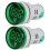 2 pcs 22mm round 6-100V universal voltmeter (ST16VD-04 green) DC voltage signal indicator light. 1