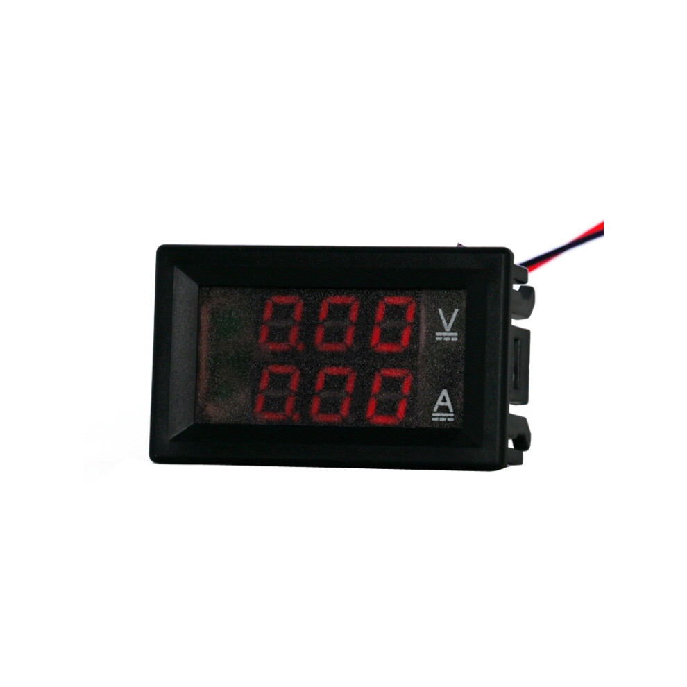 Dual-Display Voltage Current Meter Digital Dc Voltage Meter, Specification: 10A (Red) 6083684910838