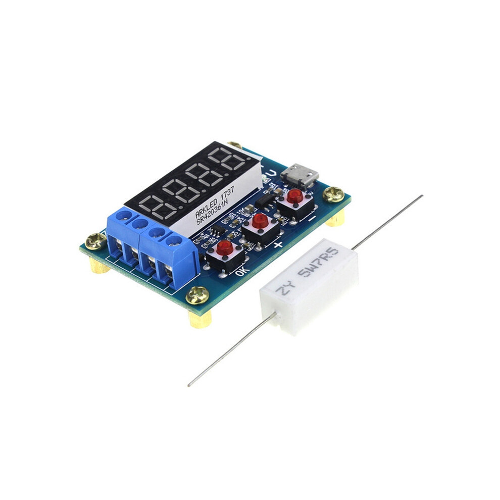 Zb2l3 Battery Capacity Tester 1.2-12V 18650 Li-Ion Lithium Lead-Acid Battery Capacity Meter Discharge Tester Analyzer 6083684911149