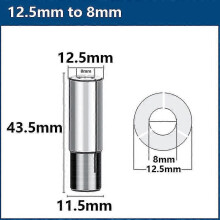 (12.7mm to 8mm) Xcan Router Bit Adapter Collet 6 6.35 8 10 12 12.7mm Cnc Milling Cutter Precision Chuck End Mill Adapter Machine Tool Holder
