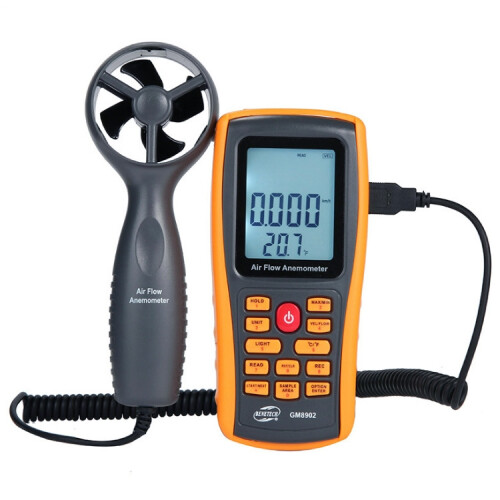 BENETECH GM8902 2.6 Inch LCD Screen Digital Wind Speed Meter Anemometer(Yellow) 1