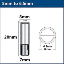 (8mm to 6.35mm A) Xcan Router Bit Adapter Collet 6 6.35 8 10 12 12.7mm Cnc Milling Cutter Precision Chuck End Mill Adapter Machine Tool Holder
