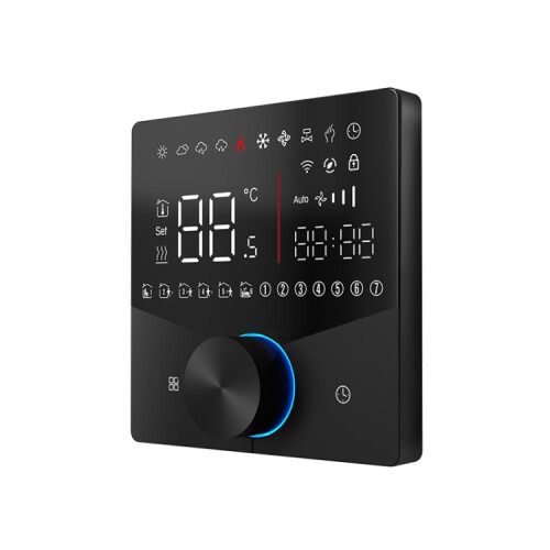 Θερμοστάτης LED για έξυπνο σπίτι με WiFi BHT-009GALW για θέρμανση νερού (μαύρο) 1