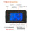 Multifunctional Electric Meter AC Digital Voltage Frequency Monitor, Specification: AC 20A 4400W 3