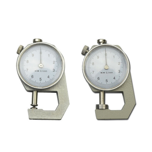 0-10mm Dial Thickness Gauge Leather Paper Thickness Meter Tester, Model: Pointed Head 1