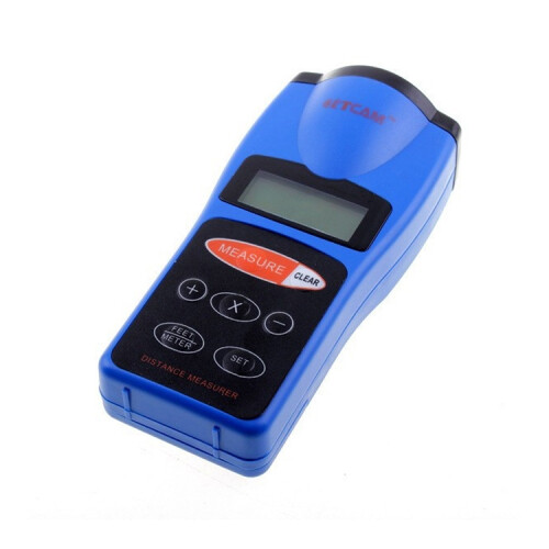 Ultrasonic Laser Point LED Distance Measure Meter Tool(Blue) 1