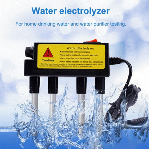 Household Electrolyzer Test Electrolysis Water Tools Water Purity Level Meter PH Testing Tool Water Quality Tester(EU Plug) 1