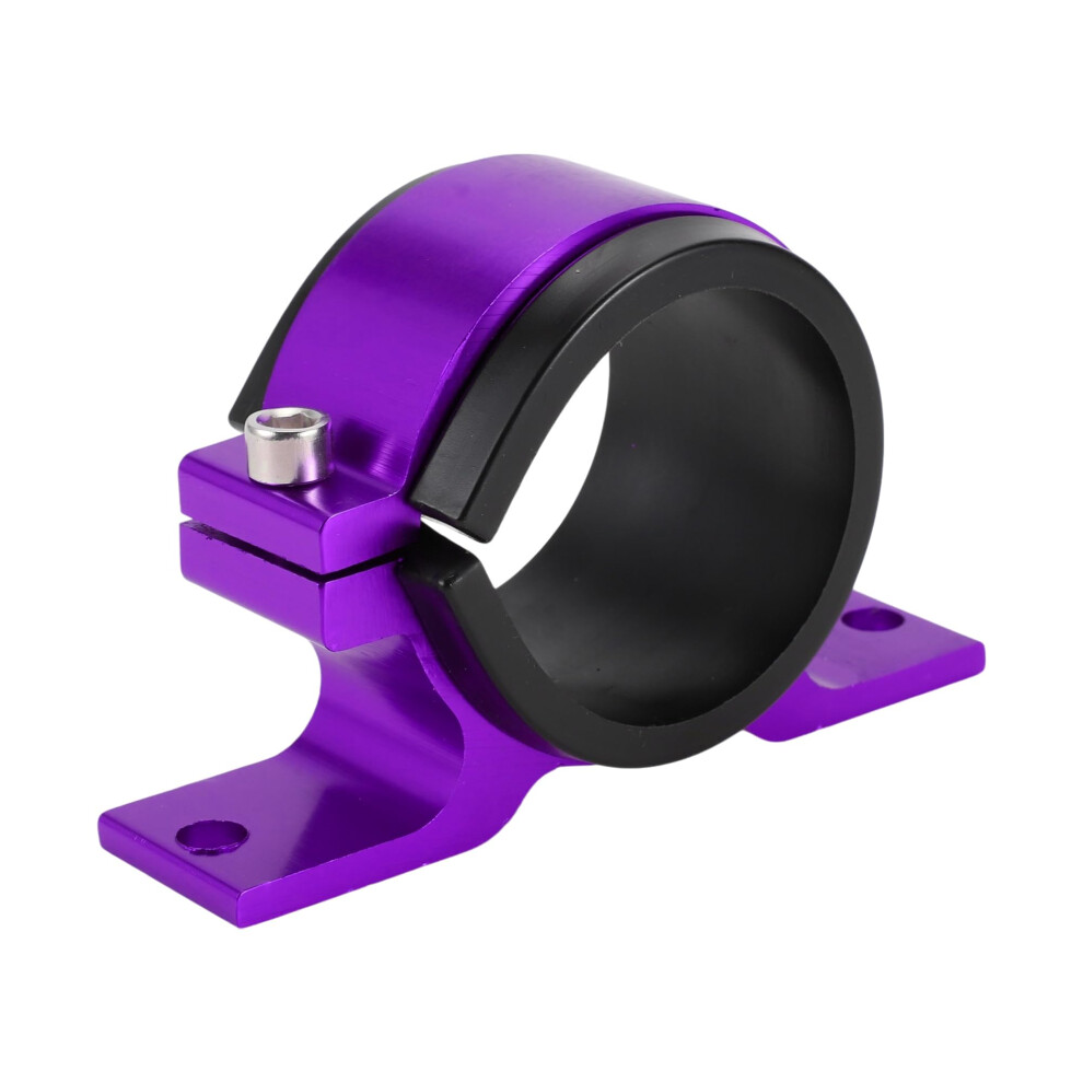 50Mm Aluminum Fuel Filter Mounting Bracket For Universal Car Fuel Pump Holder Durable Antivibration Design Purple 9351714630993
