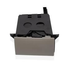 Grey Car Cup Holder for T5 Transporter, SpillResistant Center Console Drink Holder, Easy Clean Design