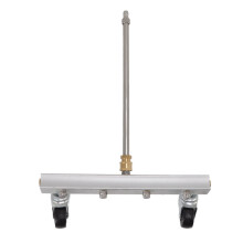 Undercarriage Cleaner Pressure Washer Water Broom with Wide Coverage Spray and Dual Roller Mobility