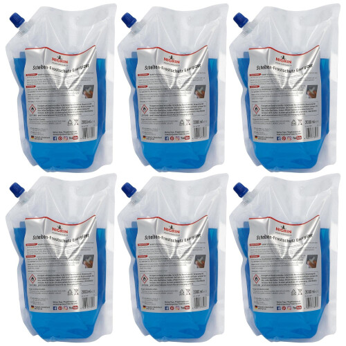 6x Performance Scheiben-Frostschutz Fertigmix -22C Beutel 1