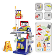 Kids Cleaning Toy Set highlighting realistic Vacuum And-Blue