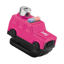 Antitheft Security Wheel Disc Lock with 110dB Alarm LED-Pink