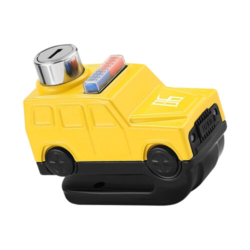 Charging Alarm Disc Brake Lock Antitheft Security Wheel-Yellow