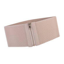 Stretchy Waistband Waist Belt Underbust Elegant-apricot M