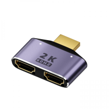 Μετατροπέας διαχωριστή HDMI UHD 2K 2 σε 1, έξοδος βίντεο 1 σε 2, 60Hz, προσαρμογέας HDMI με