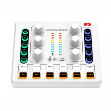 Κάρτα ήχου M8 Live Ασύρματη Bluetooth Μίκτης ήχου Ψηφιακή μίξη Μείωση θορύβου Ζωντα