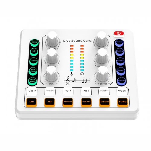 Κάρτα ήχου M8 Live Ασύρματη Bluetooth Μίκτης ήχου Ψηφιακή μίξη Μείωση θορύβου Ζωντα